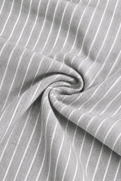 Airy Stripe Linen Cotton Blend Shirt