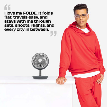 FOLDE v2 | All Day Wireless Rechargeable Folding Fan
