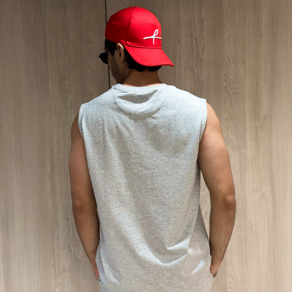 Mens Tank Top - Grey Melange