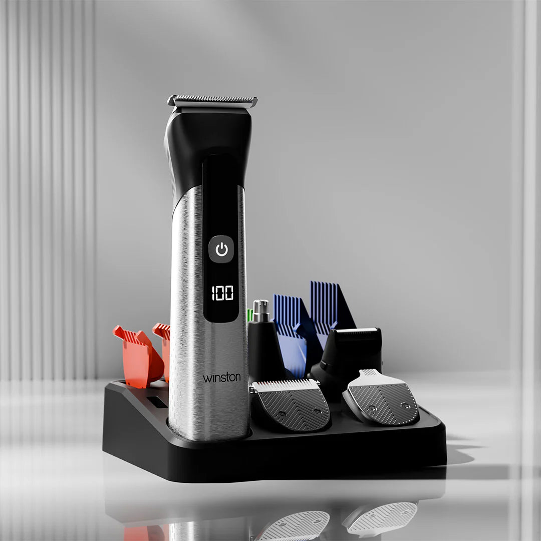 Groom Pro | 5-in-1 Metal Body Trimmer with Digital Display & EdgeSense Technology | Winston at Broadway
