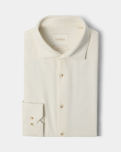 The Heritage Flannel Shirt Ecru