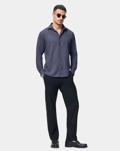 The Heritage Flannel Shirt Navy
