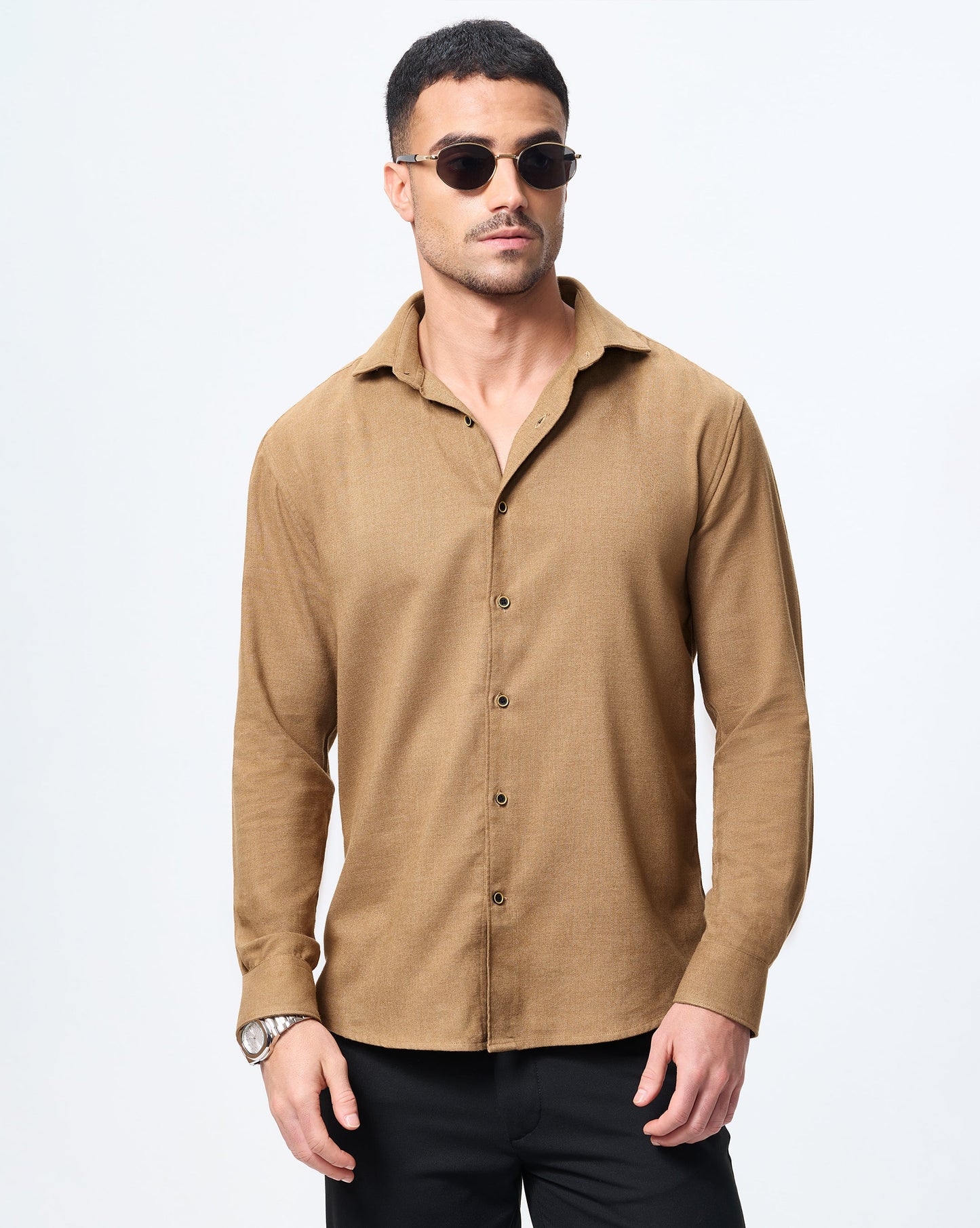 The Heritage Flannel Shirt Brown