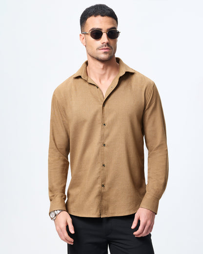 The Heritage Flannel Shirt Brown