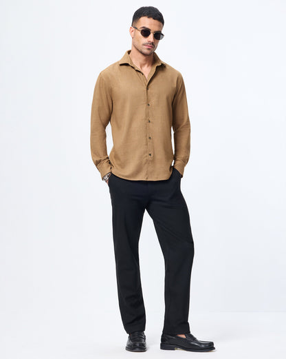 The Heritage Flannel Shirt Brown