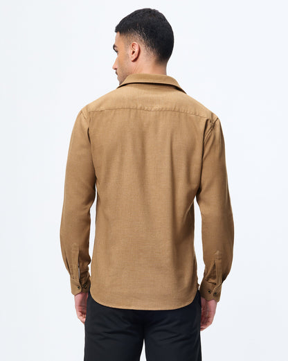 The Heritage Flannel Shirt Brown
