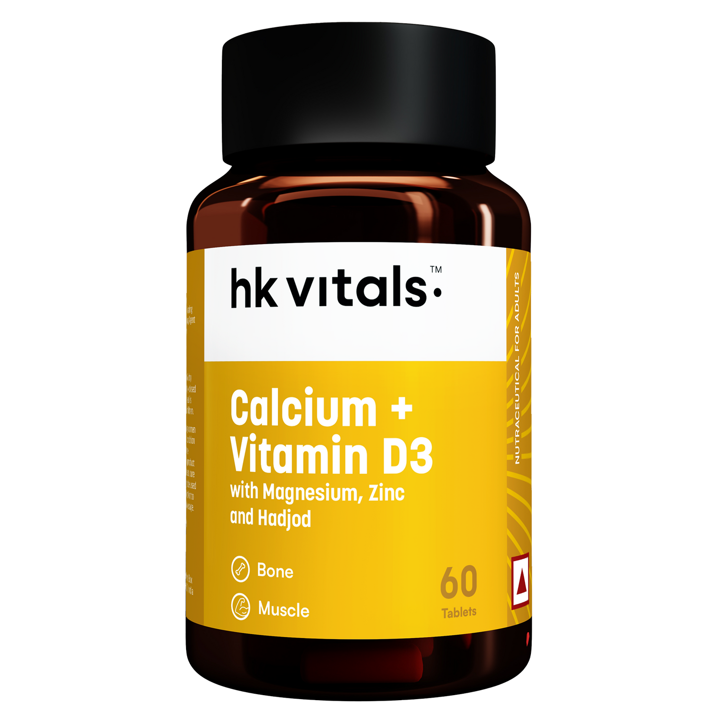HealthKart hk vitals Calcium + Vitamin D3 Supplement (60 Tablets) | With Magnesium & Zinc | HK Vitals at Broadway