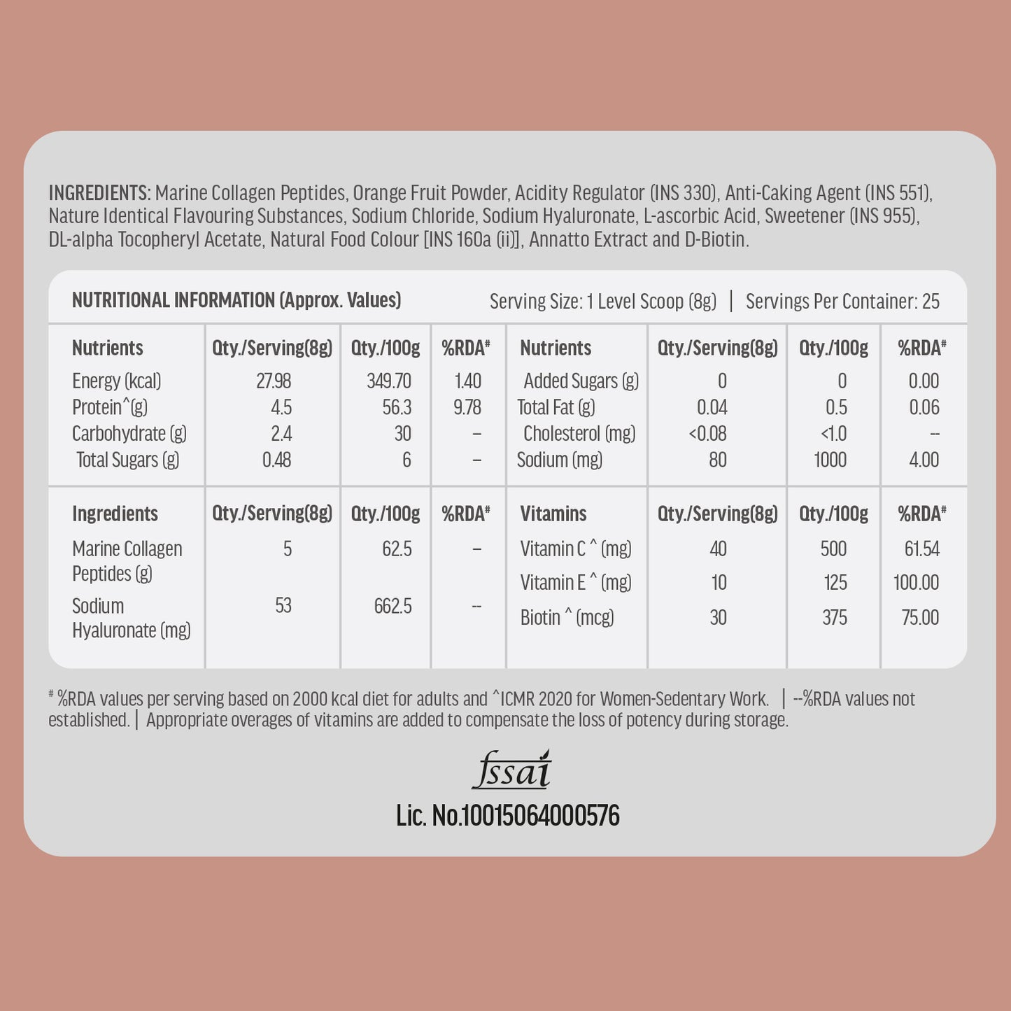 HealthKart hk vitals Marine Collagen Supplement (200g) | Vitamin C, E, Sodium Hyaluronate | HK Vitals at Broadway