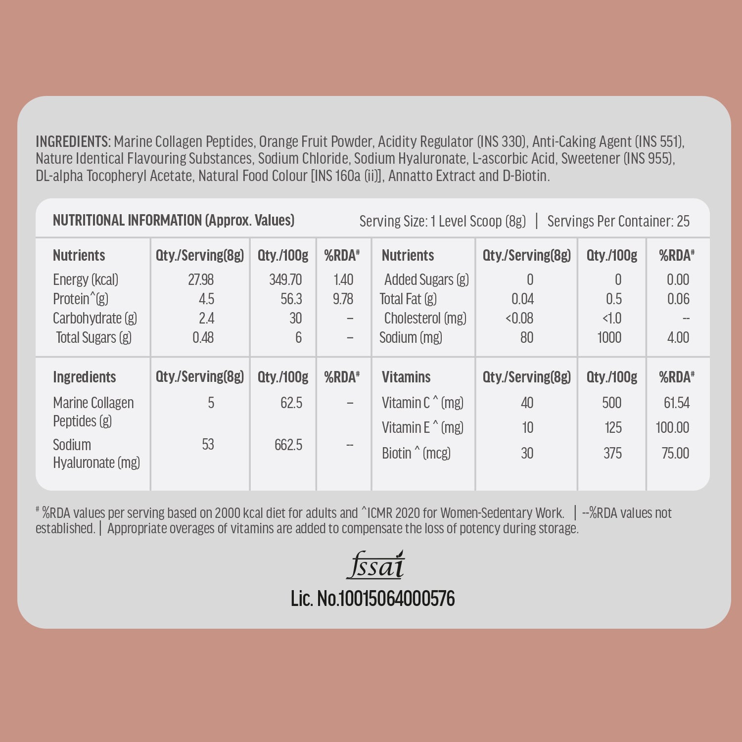 HealthKart hk vitals Marine Collagen Supplement (200g) | Vitamin C, E, Sodium Hyaluronate | HK Vitals at Broadway