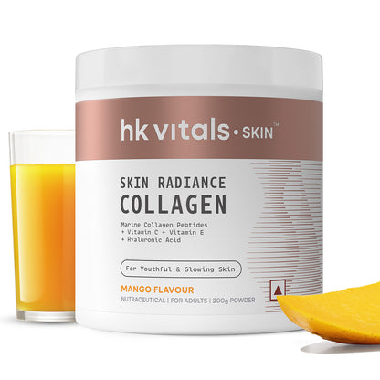 HealthKart hk vitals Marine Collagen Supplement (200g) | Vitamin C, E, Sodium Hyaluronate | HK Vitals at Broadway