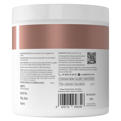HealthKart hk vitals Marine Collagen Supplement (200g) | Vitamin C, E, Sodium Hyaluronate | HK Vitals at Broadway