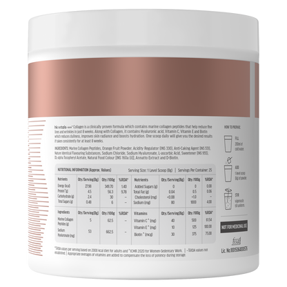 HealthKart hk vitals Marine Collagen Supplement (200g) | Vitamin C, E, Sodium Hyaluronate | HK Vitals at Broadway