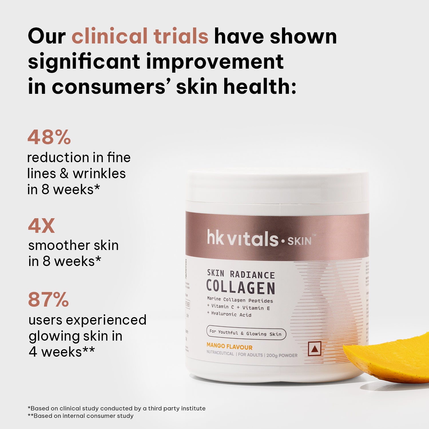 HealthKart hk vitals Marine Collagen Supplement (200g) | Vitamin C, E, Sodium Hyaluronate | HK Vitals at Broadway