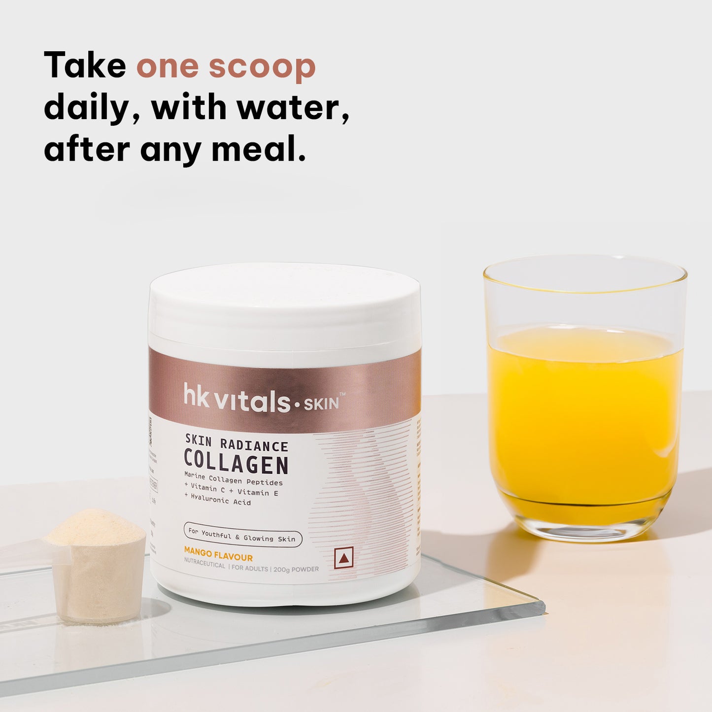 HealthKart hk vitals Marine Collagen Supplement (200g) | Vitamin C, E, Sodium Hyaluronate | HK Vitals at Broadway