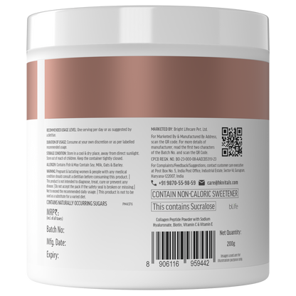 HealthKart hk vitals Marine Collagen Supplements (Mixed Fruit, 200g) | With Vitamin C, E