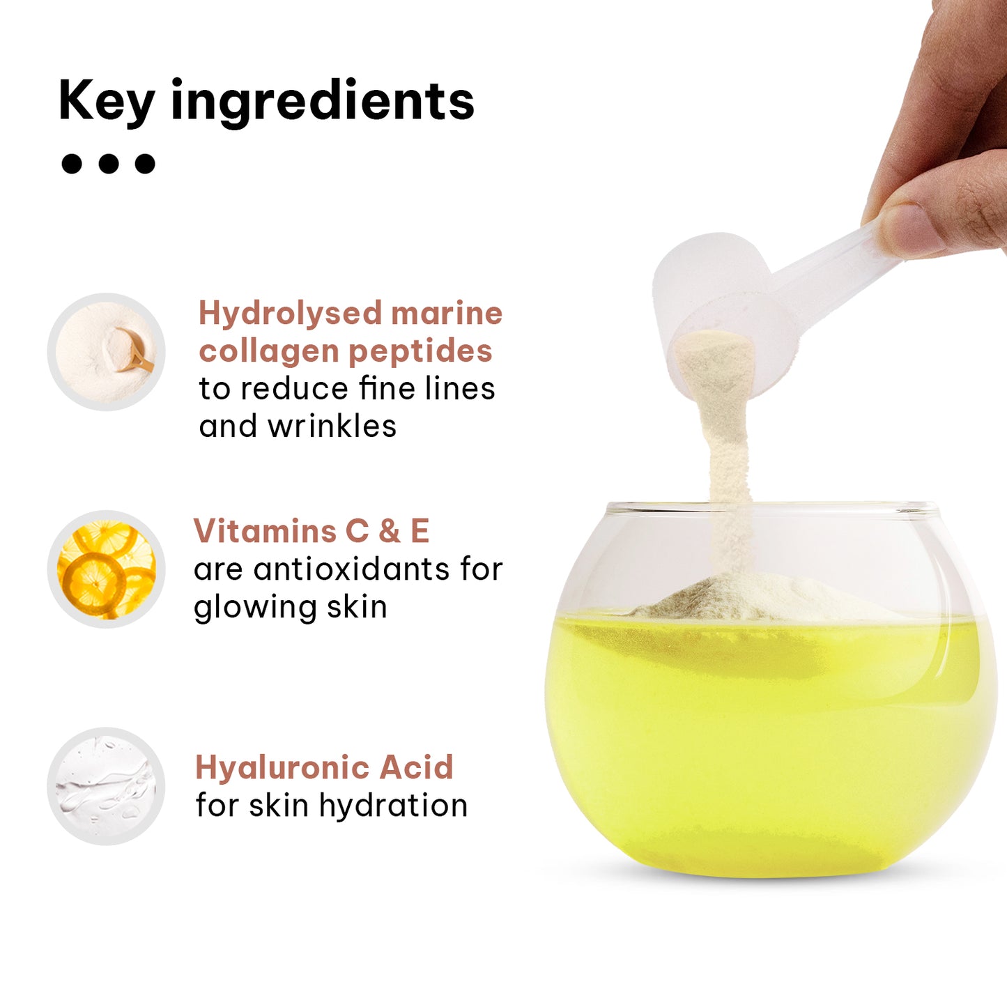 HealthKart hk vitals Skin Radiance Marine Collagen Supplement (Lemon, 100g) | Vitamin C, E | HK Vitals at Broadway