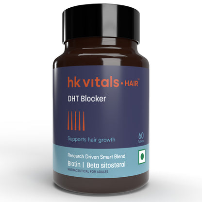 HealthKart hk vitals DHT Blocker with Biotin (60 Tablets) | Stinging Nettle and Soya Protein