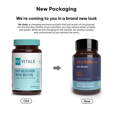 HealthKart hk vitals DHT Blocker with Biotin (60 Tablets) | Stinging Nettle and Soya Protein