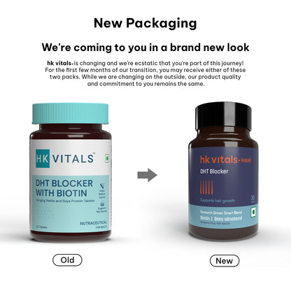 HealthKart hk vitals DHT Blocker with Biotin, Helps Reduce Hair Fall, 30 No | HK Vitals at Broadway