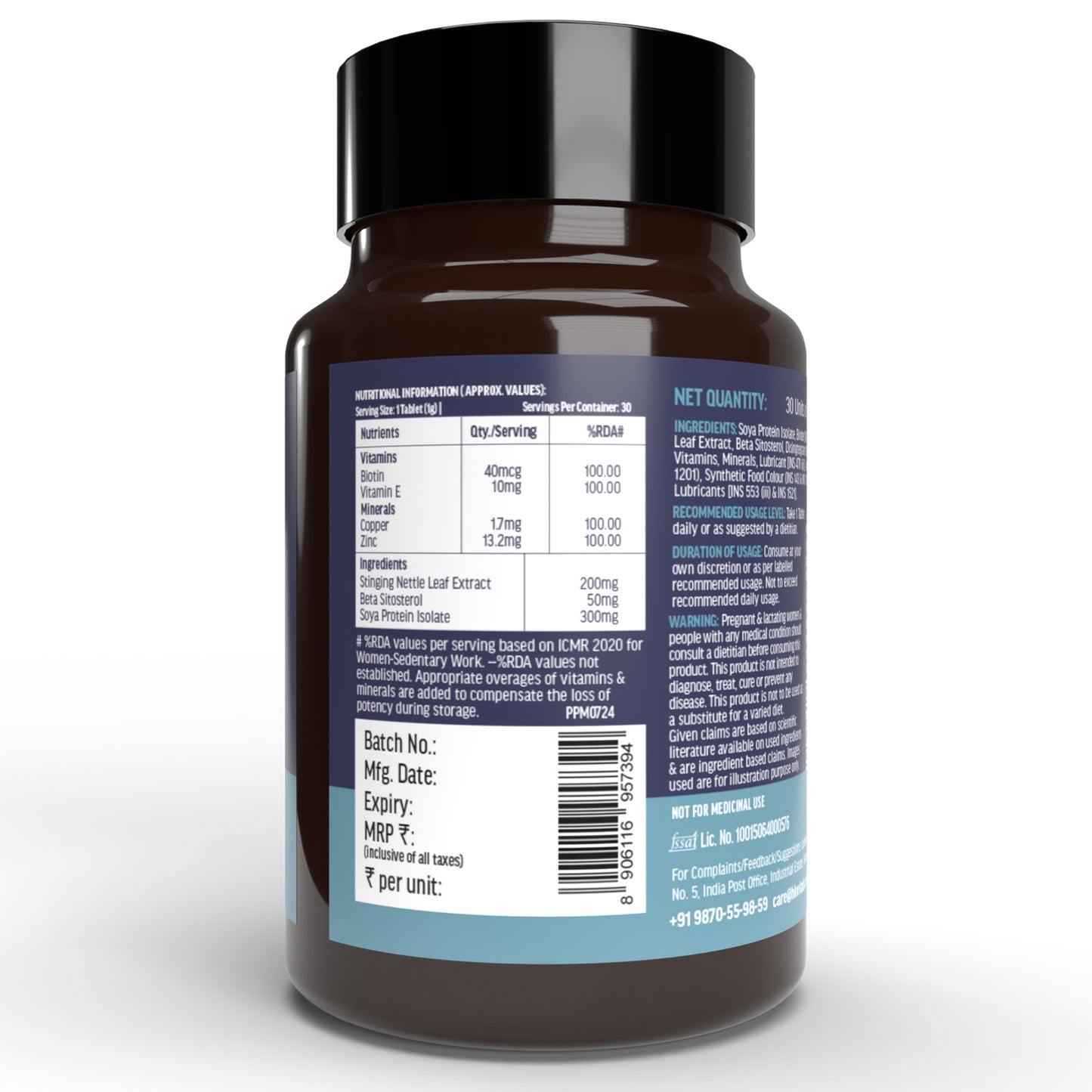 HealthKart hk vitals DHT Blocker with Biotin, Helps Reduce Hair Fall, 30 No | HK Vitals at Broadway
