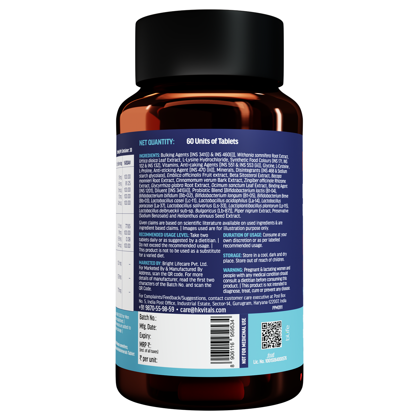 HealthKart HK Vitals Hair Vitamins for Men, 60 tablets | HK Vitals at Broadway