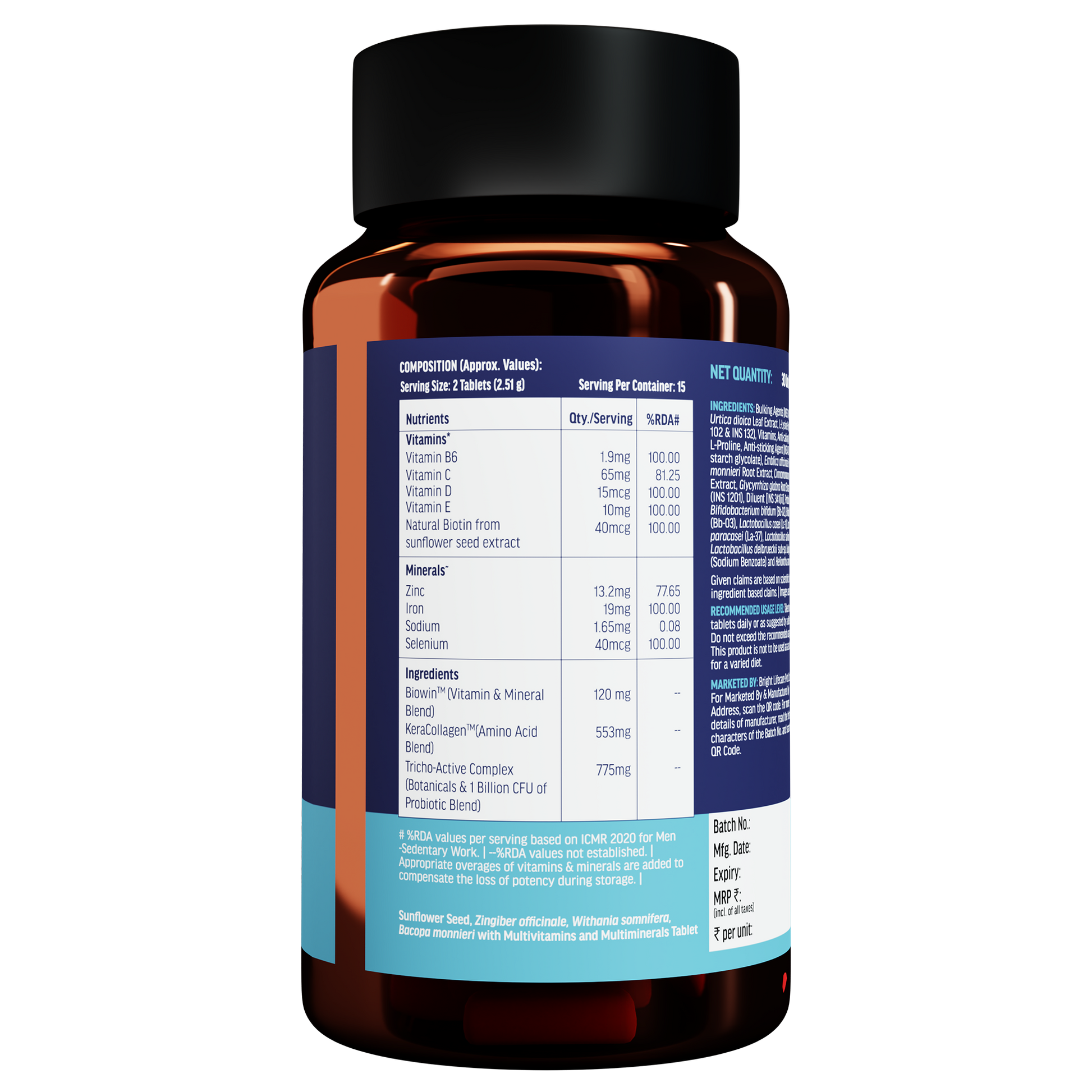 HealthKart Hair Multivitamin with Biotin & Omega | HK Vitals at Broadway