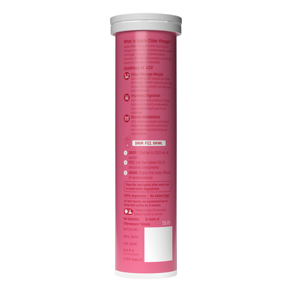 HealthKart HK VITALS Apple Cider Vinegar 750mg (Watermelon/Green Apple , 15 Effervescent Tablets) | HK Vitals at Broadway