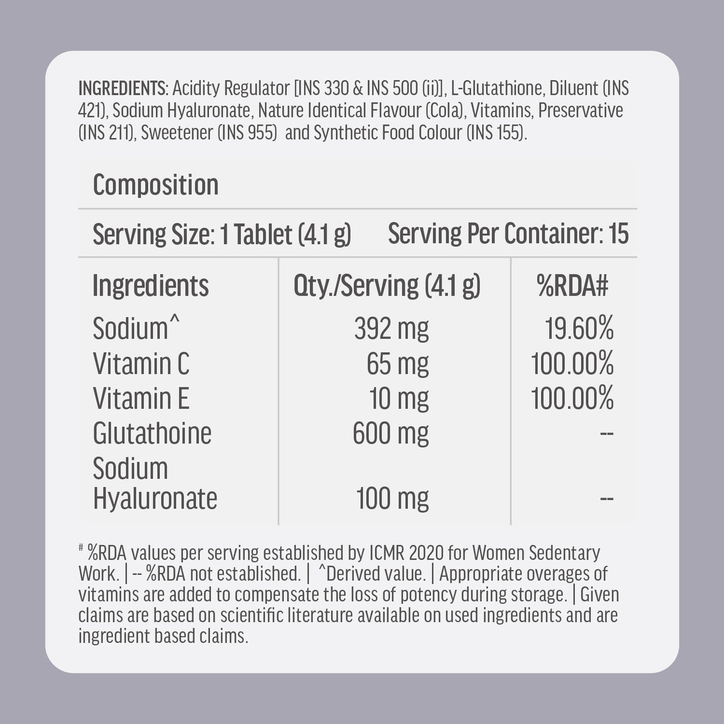 HealthKart hk vitals Glutathione ( 15 Effervescent Tablets) | L-Glutathione Tablets | HK Vitals at Broadway