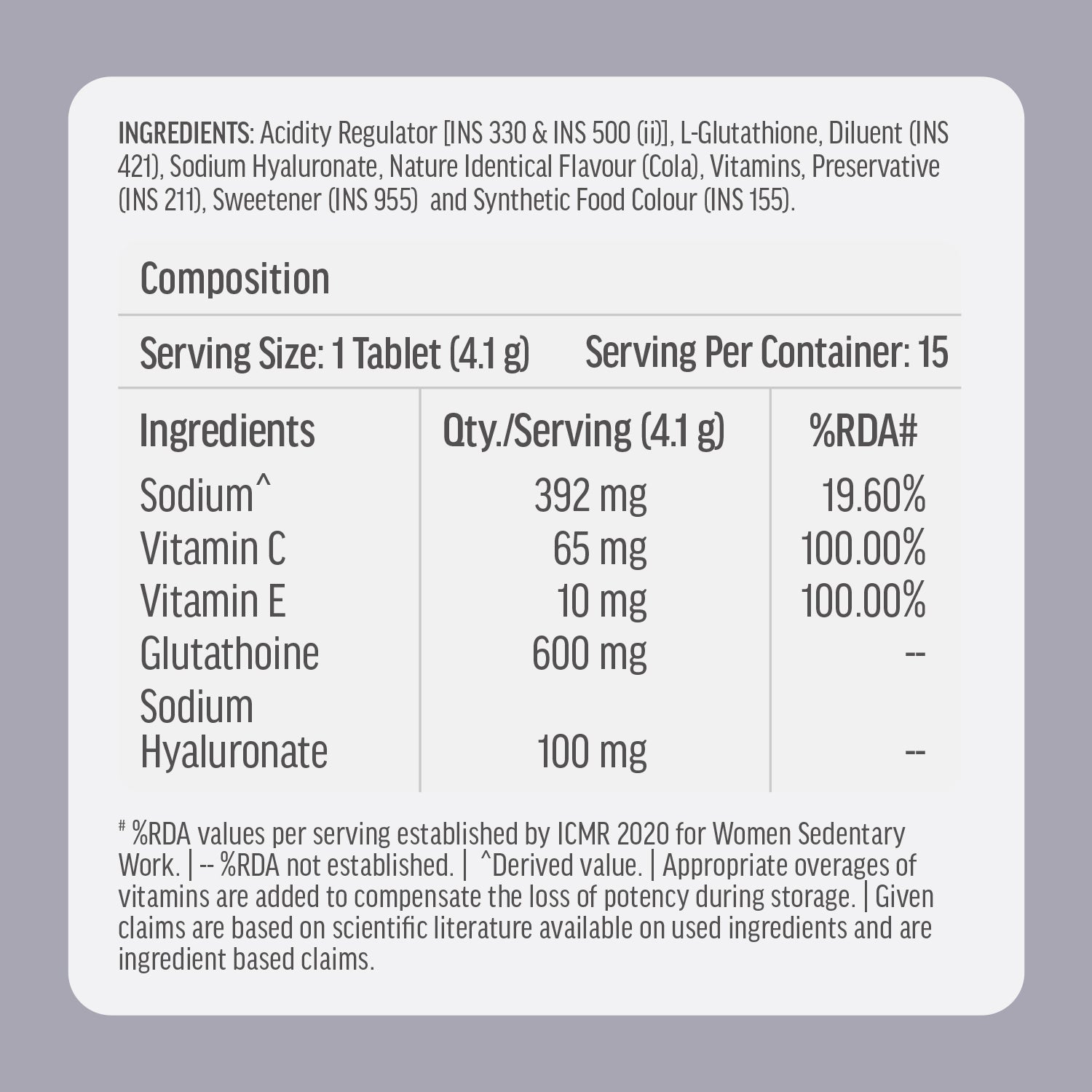 HealthKart hk vitals Glutathione ( 15 Effervescent Tablets) | L-Glutathione Tablets | HK Vitals at Broadway