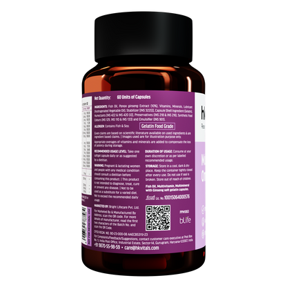 HealthKart hk vitals Multivitamin with Omega-3 Supplement (60 Capsules) | For Men and Women | HK Vitals at Broadway