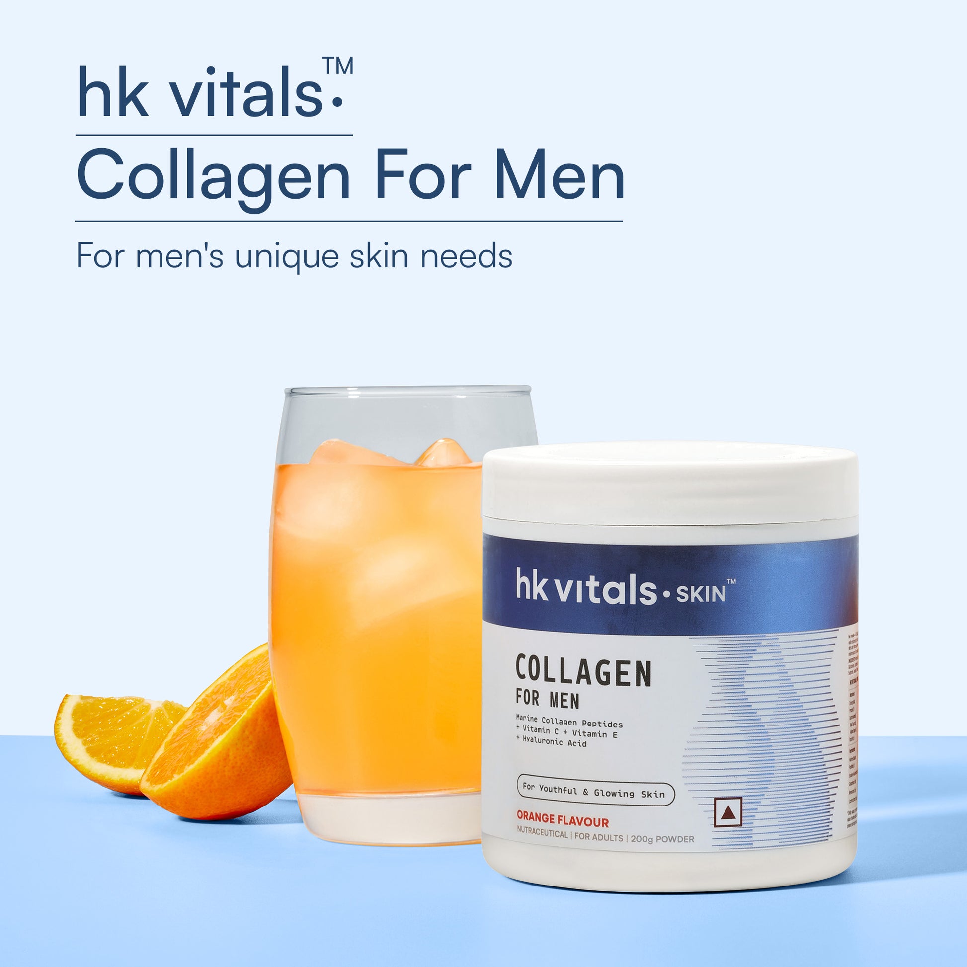 HealthKart hk vitals Marine Collagen for Men Supplement | Vitamin C, E | HK Vitals at Broadway