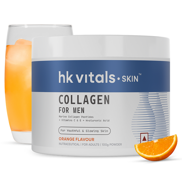 HealthKart hk vitals Marine Collagen for Men Supplement | Vitamin C, E