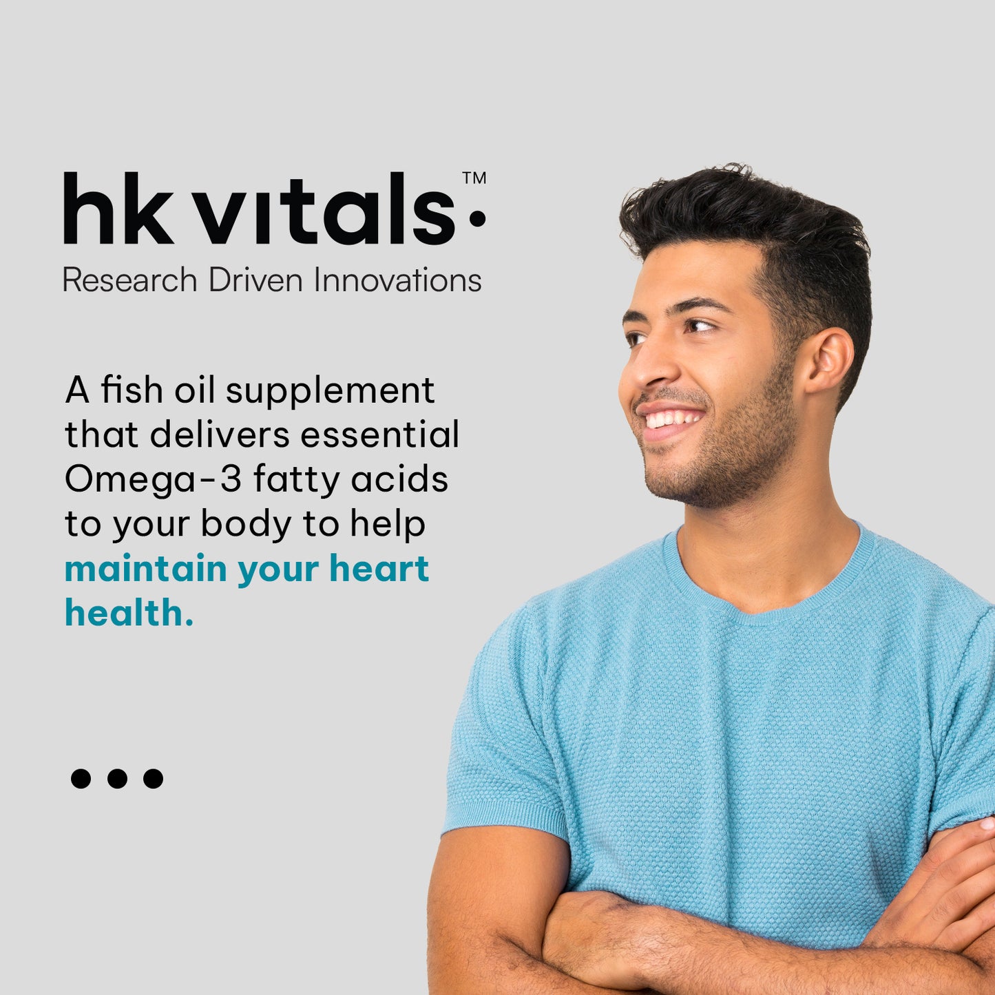 HealthKart Fish Oil, 60 Caps, 1000mg Omega 3 | HK Vitals at Broadway