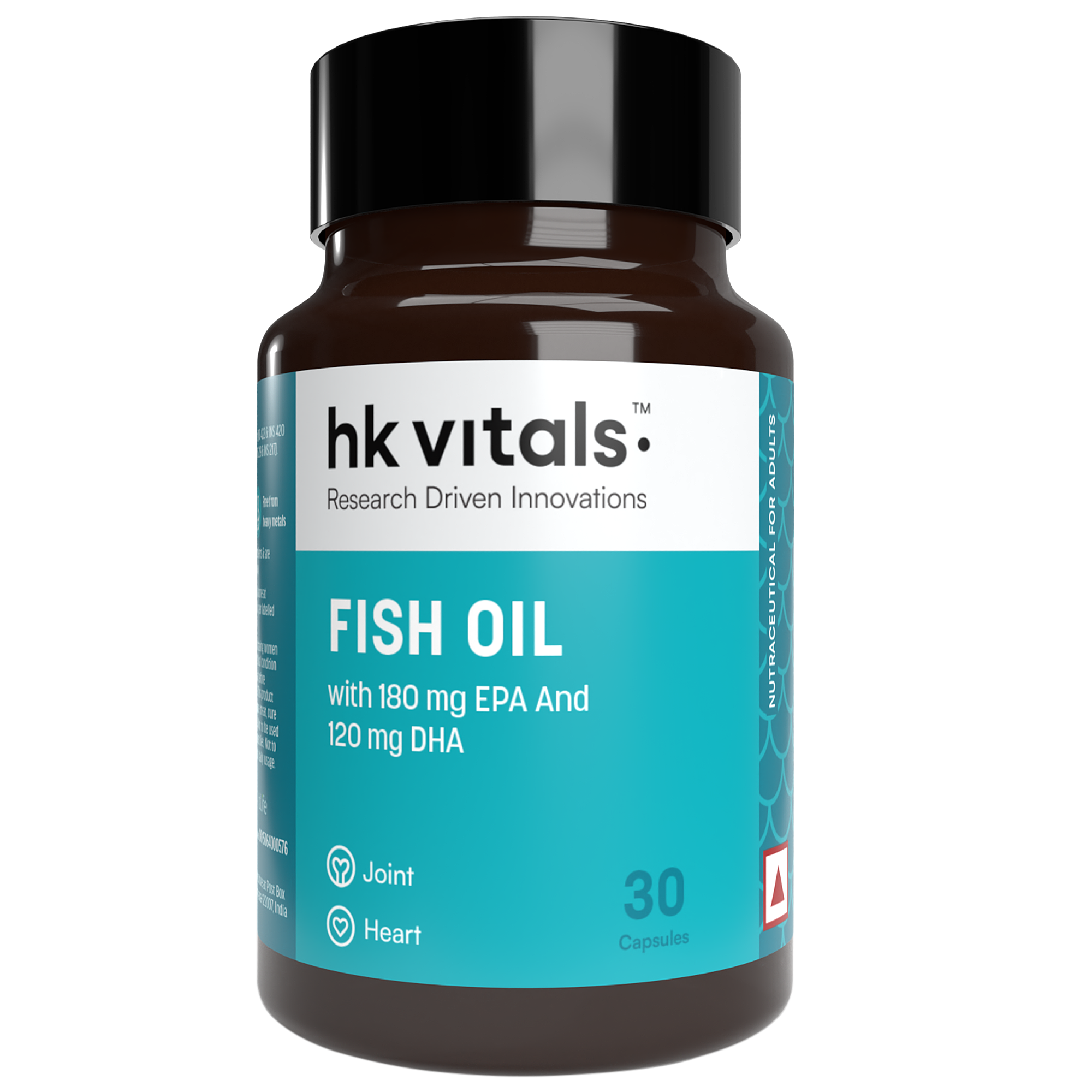 HealthKart Fish Oil, 30 Caps, 1000mg Omega 3 | HK Vitals at Broadway