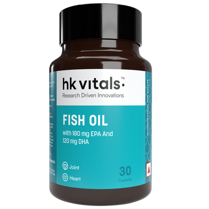 HealthKart Fish Oil, 30 Caps, 1000mg Omega 3 | HK Vitals at Broadway