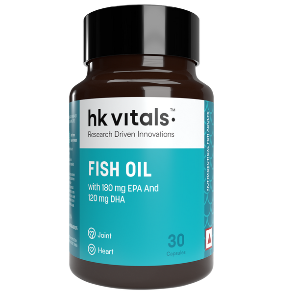 HealthKart Fish Oil, 30 Caps, 1000mg Omega 3