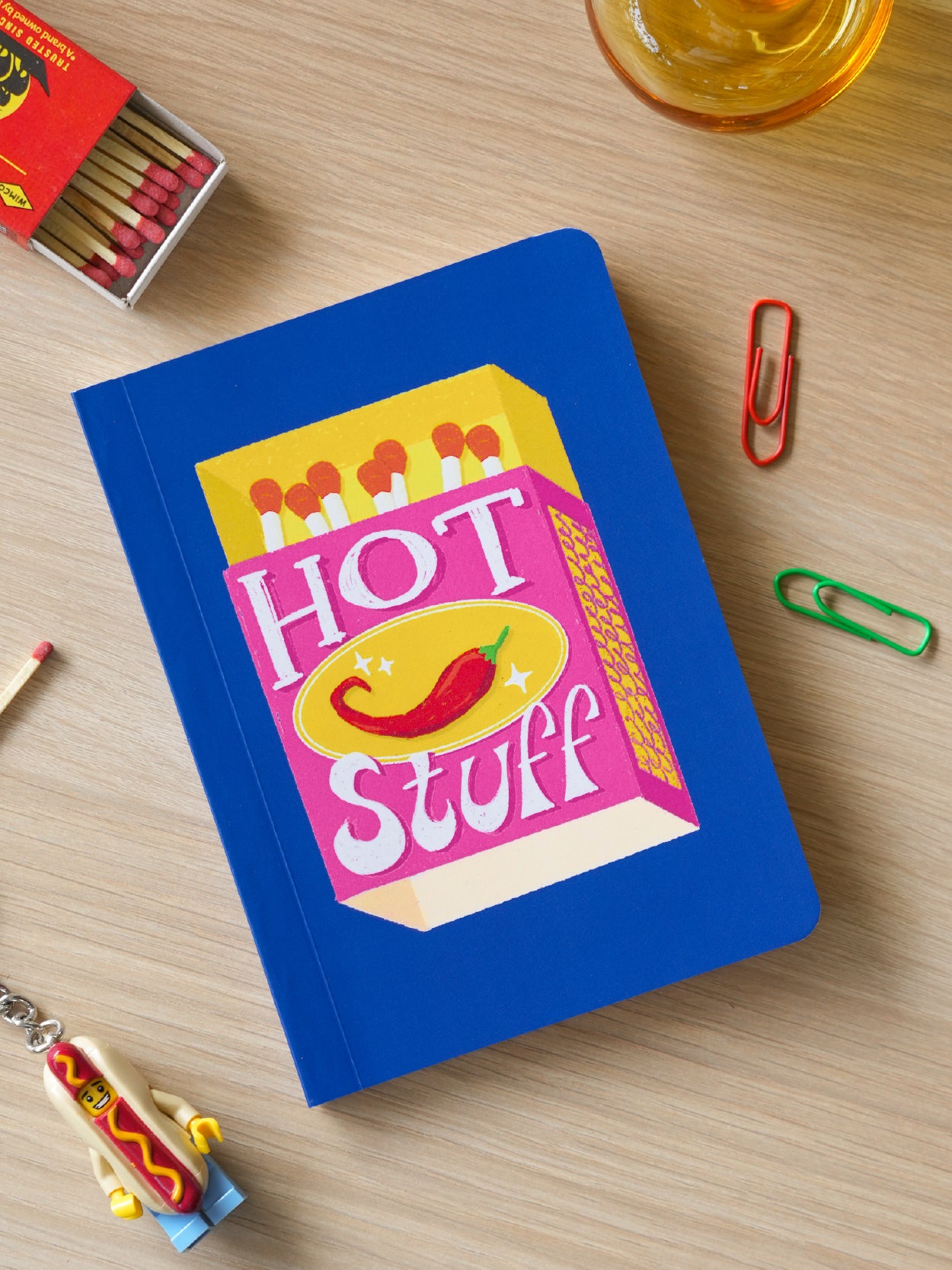 Hot Stuff Matchbox | A6 Pocket Notebook | Aligning Dots at Broadway