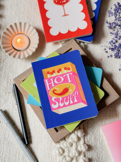 Hot Stuff Matchbox | A6 Pocket Notebook | Aligning Dots at Broadway
