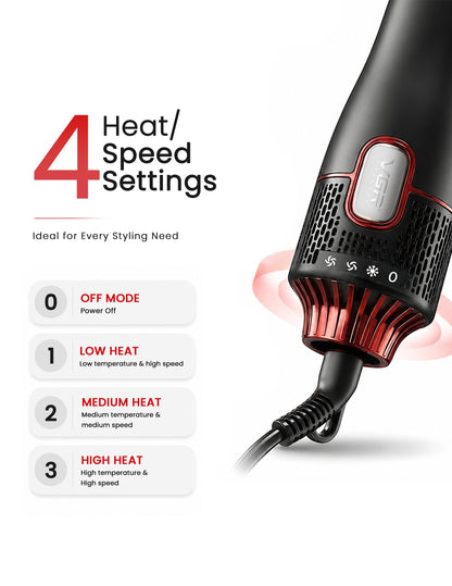 VGR V-488 8in1 Hot Air Brush