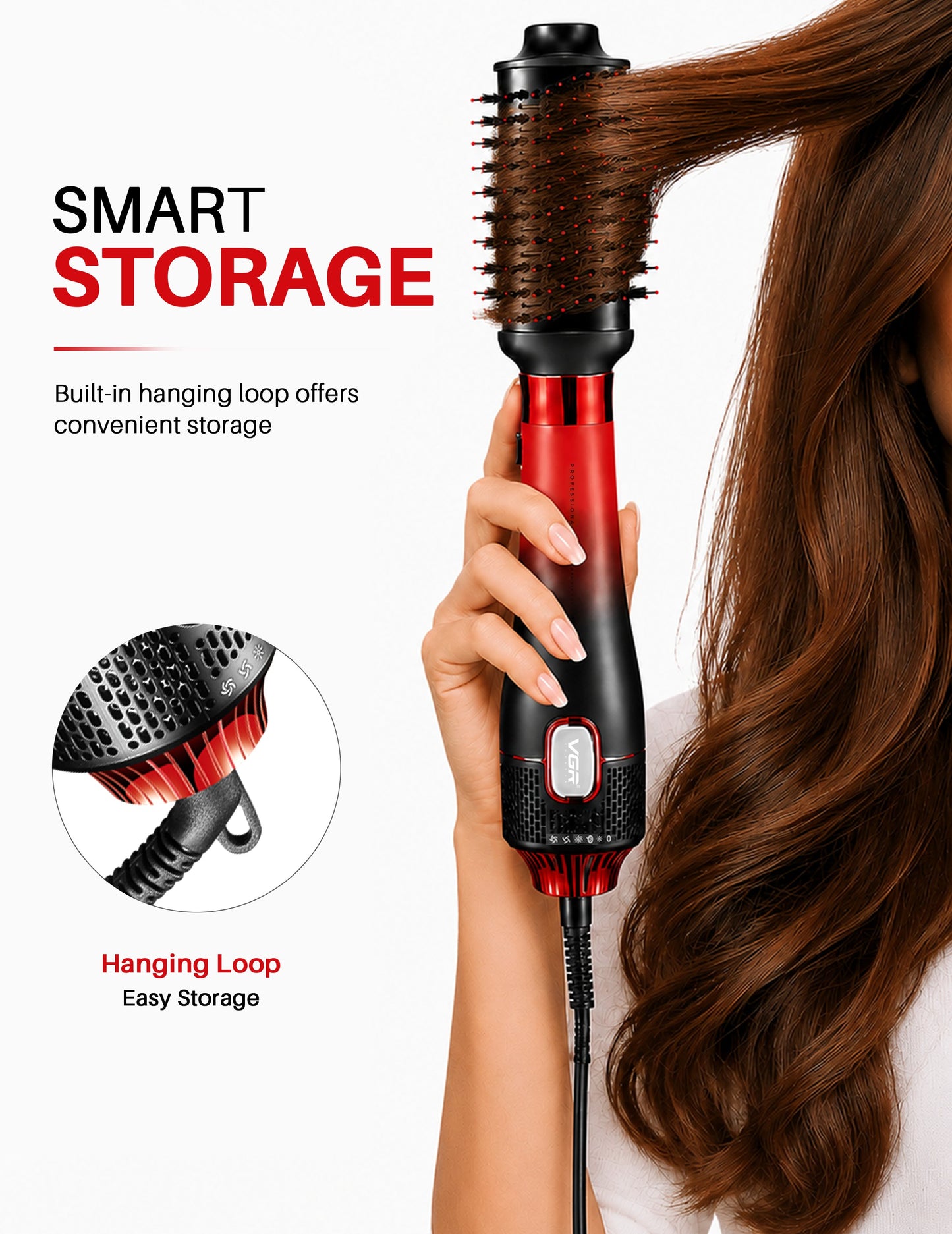 VGR V-488 8in1 Hot Air Brush