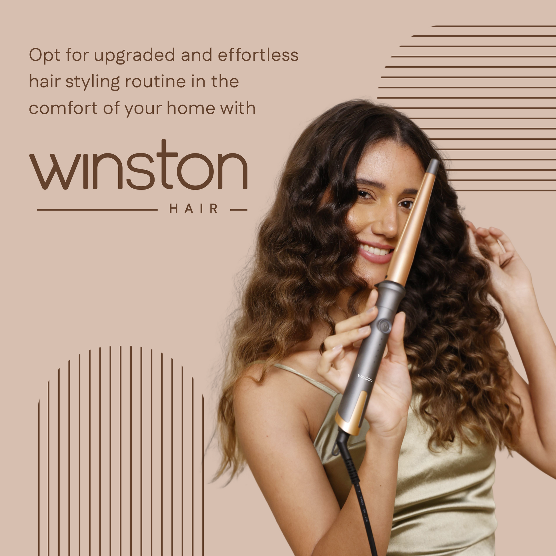 Hair Curling Wand | Fast Heating, Ceramic Barrel for Perfect Curls | Winston at Broadway