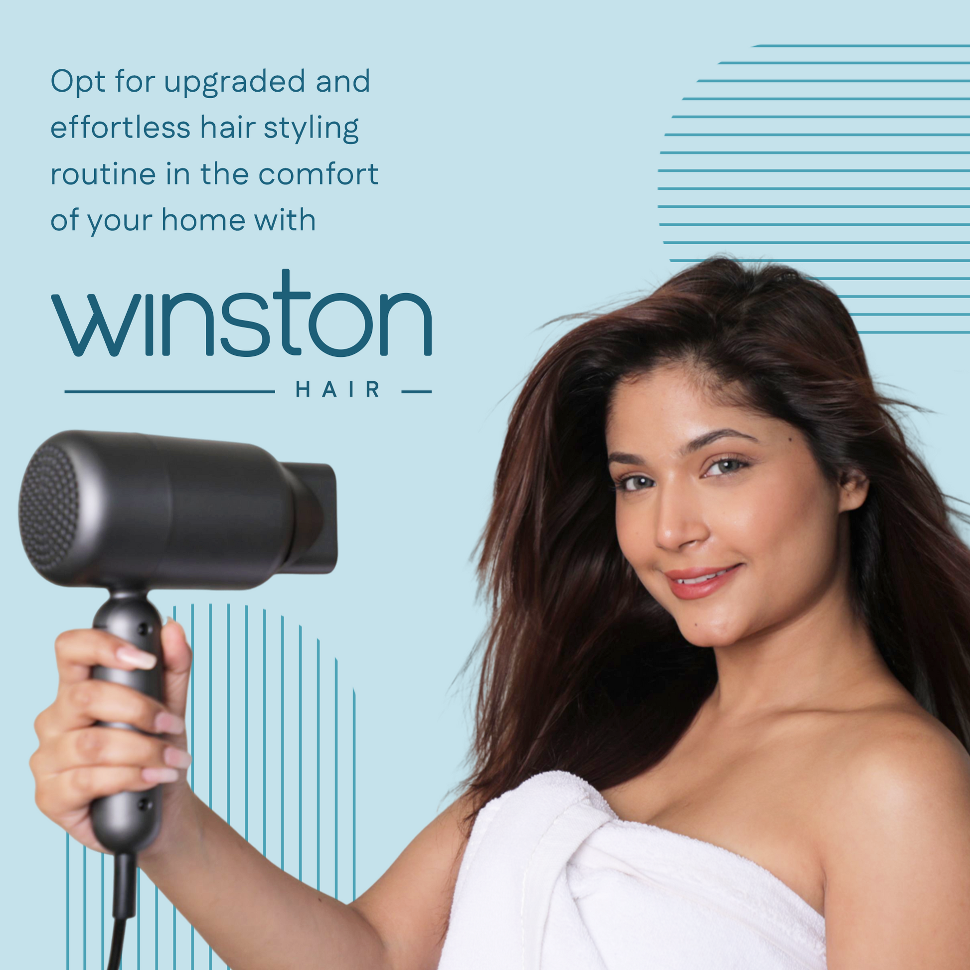 Hair Dryer 1400 Watt | Magnetic Concentrator With Foldable Design | Winston at Broadway
