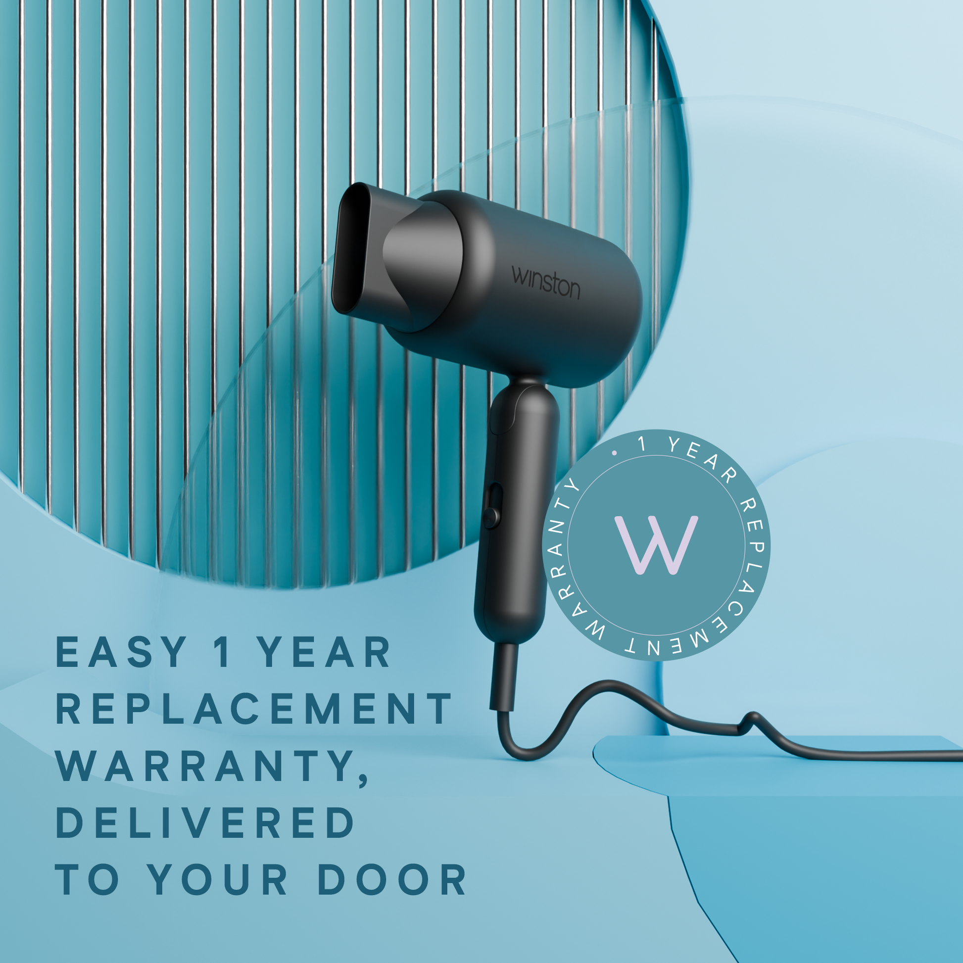 Hair Dryer 1400 Watt | Magnetic Concentrator With Foldable Design | Winston at Broadway