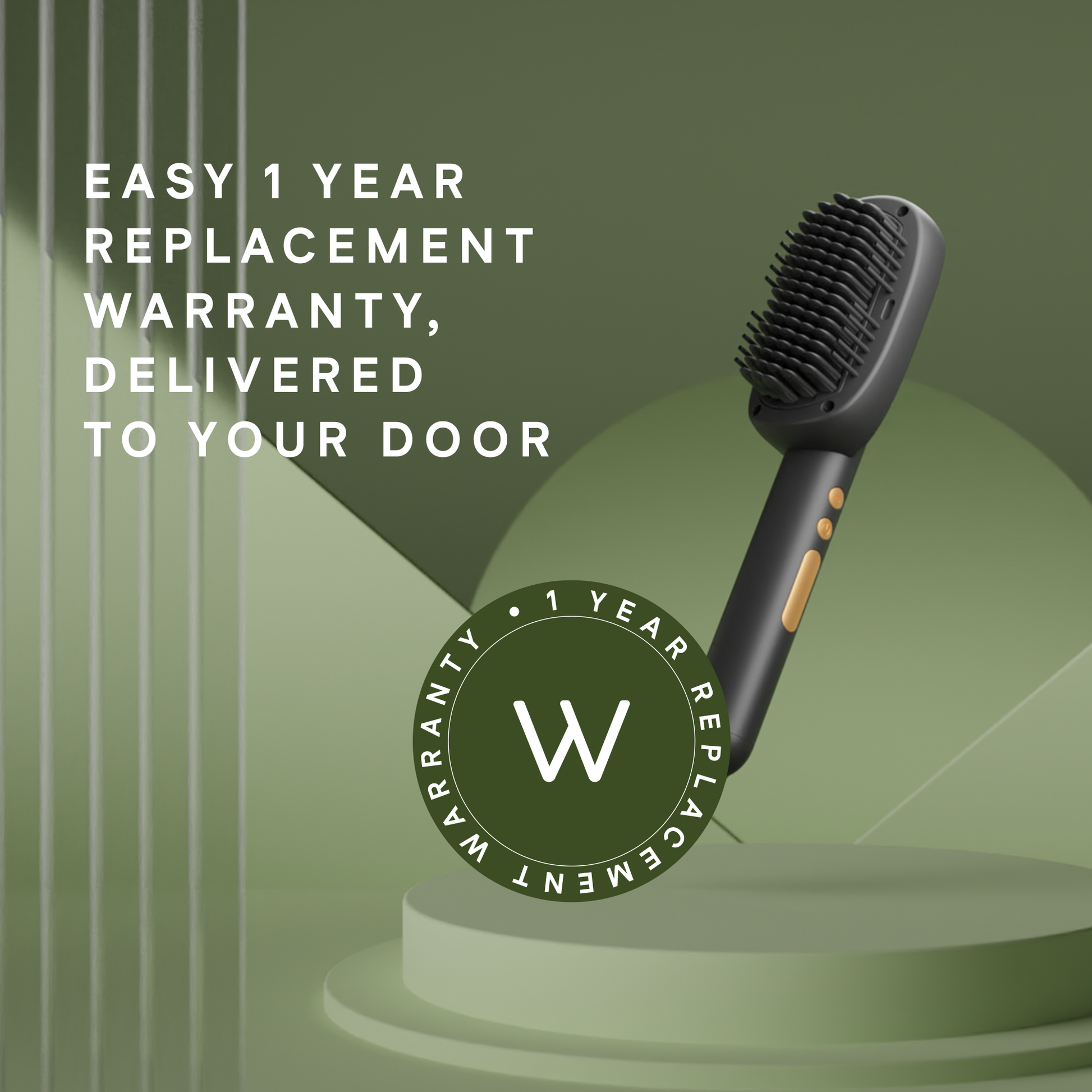 Hair Straightening Brush | Fast Heat Up & Anti-Burn Bristles | Winston at Broadway