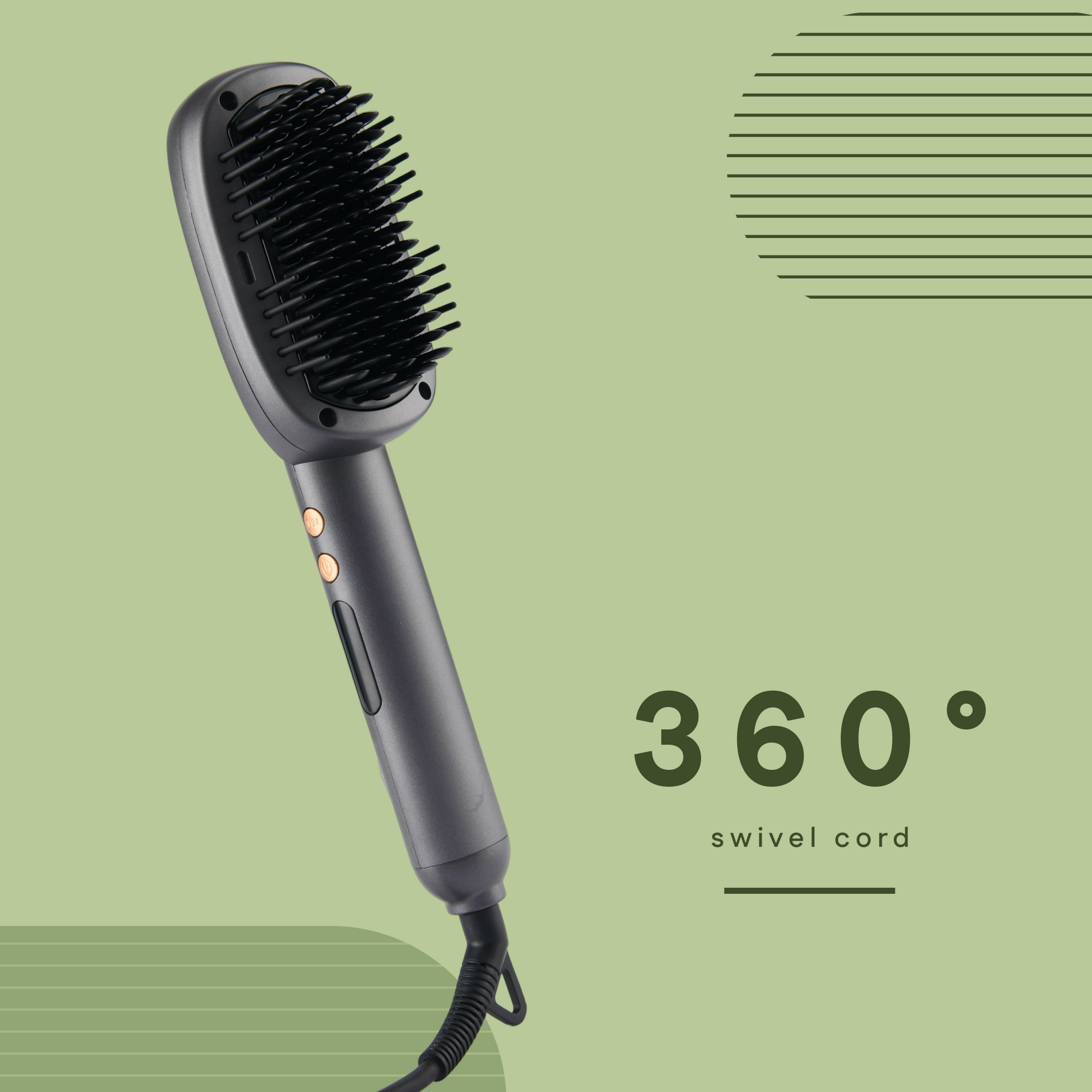 Hair Straightening Brush | Fast Heat Up & Anti-Burn Bristles | Winston at Broadway