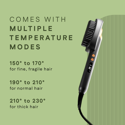 Hair Straightening Brush | Fast Heat Up & Anti-Burn Bristles | Winston at Broadway