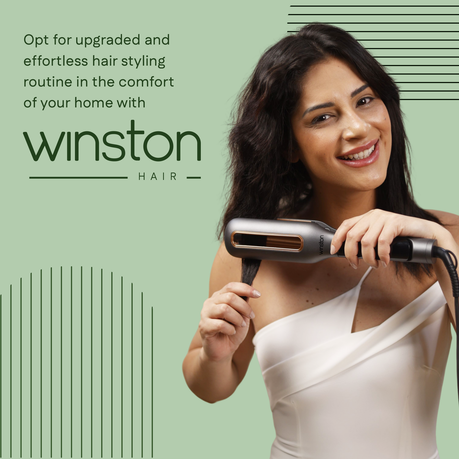 Hair Waver With Adjustable Wave Depth | Effortless Beachy Waves | Ceramic Coated | Winston at Broadway
