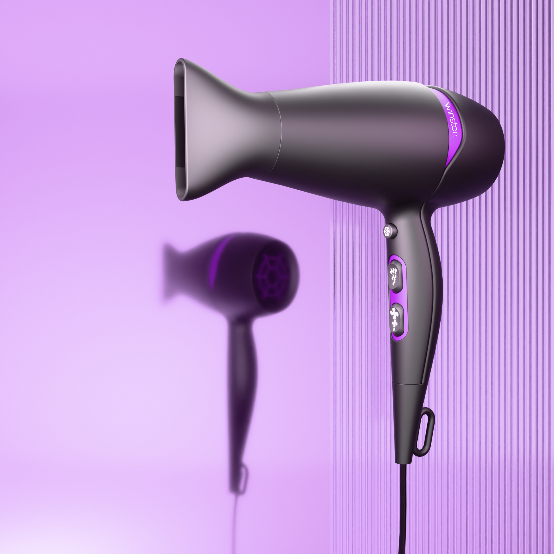 Winston Turbo Smart Dryer 2200 Watt | High-Speed Drying with Diffuser & Concentrator | Winston at Broadway
