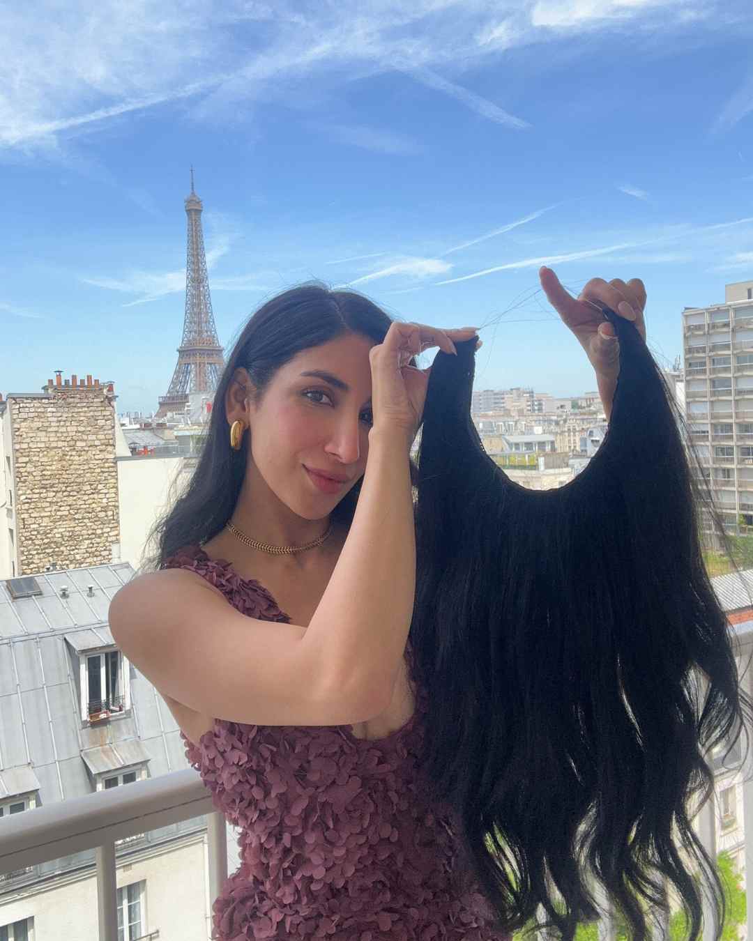 Premium Halo Hair with side Patches Sewn In