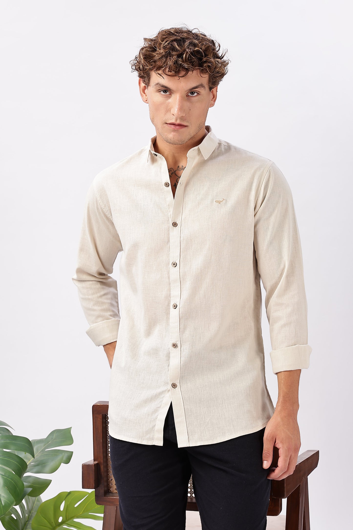 Sands of Sunday Cotton-Linen Essential Shirt | Hamptons at Broadway